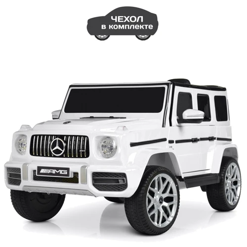 Детский электромобиль Bambi Racer Mercedes-Benz G-class, белый (M 4214EBLR-1) фото 8