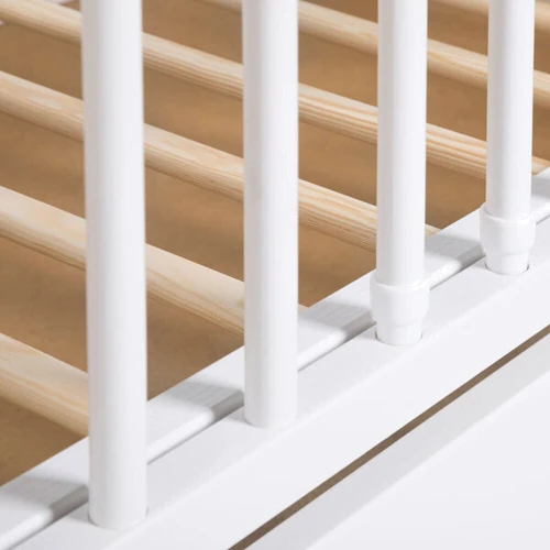 Детская кроватка Klups Felix 120X60 с ящиком и перегородкой белый