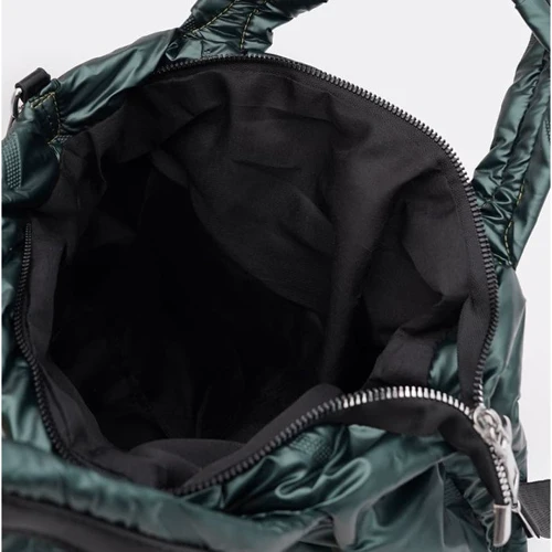 Женская сумка тоут Monsen зеленая (C1KP9549gr-green): Фактура Тканая, Стеганая