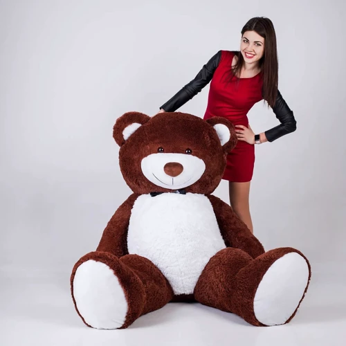Мягкая игрушка Ричард + сердце 200/75 см шоколад