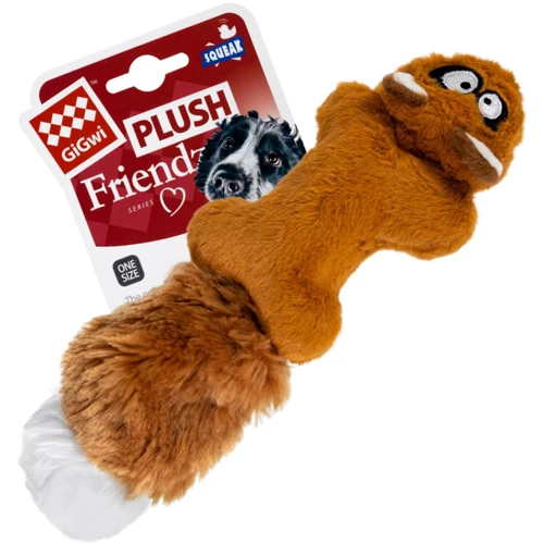 Іграшка для собак Білка з двома пищалками GiGwi Plush плюш 24 см (75066): Виробник GiGwi