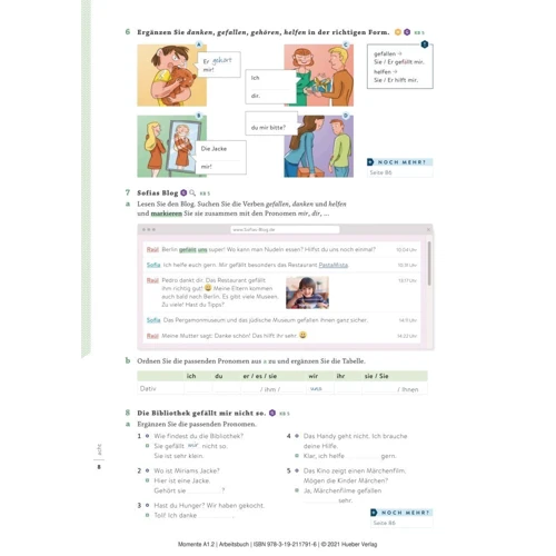 Momente A1.2: Arbeitsbuch plus interaktive Version: Кількість сторінок 124