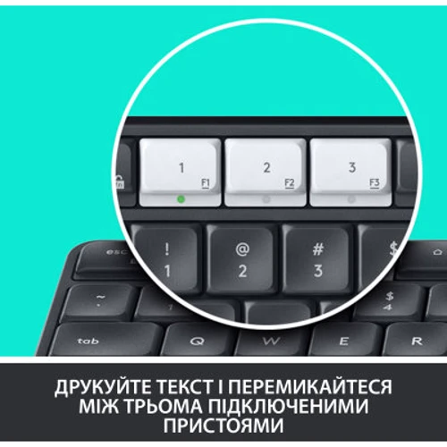 Клавіатура Logitech K375s Multi-Device (920-008181): Підключення беспроводное