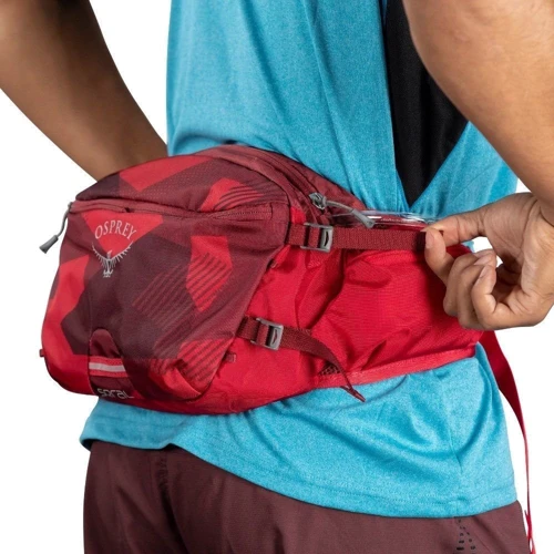 Сумка поясна Osprey Seral 7 (S21) Claret Red O / S червона (009.2524): Матеріал 210D Poly Honeycomb