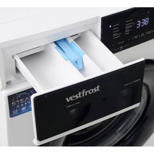Стиральная машина Vestfrost GWM 812 WBS: Загрузка белья (стирка), кг 8