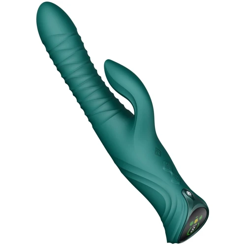 Пульсатор-кролик с вибрацией Zalo Mose 2 Turquoise Green