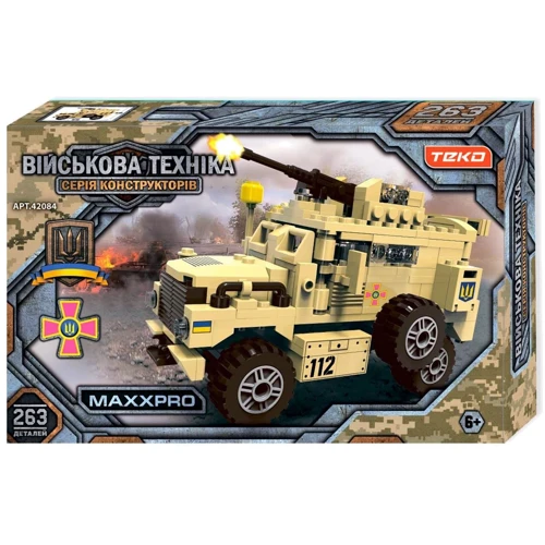 Конструктор Teko Военная техника, бронетранспортер MAXXPRO, 263 детали (42084)