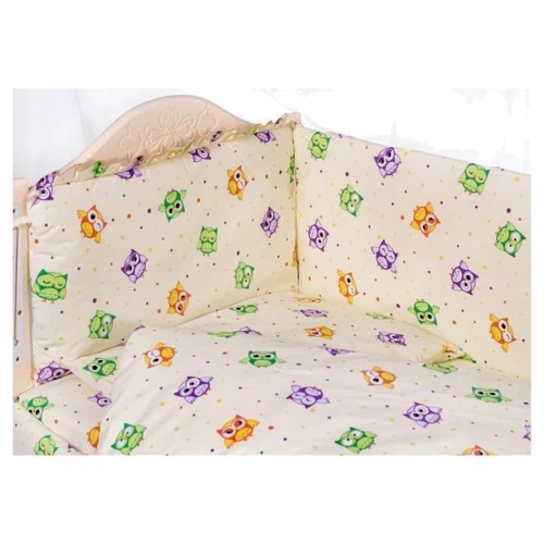 Комплект постельного белья Qvatro Gold RG-08 разноцветные совы (621717)