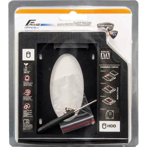 Аксесуар для накопичувача Frime 2.5 SSD/HDD 9.5mm Black (FHDC950P) фото 3