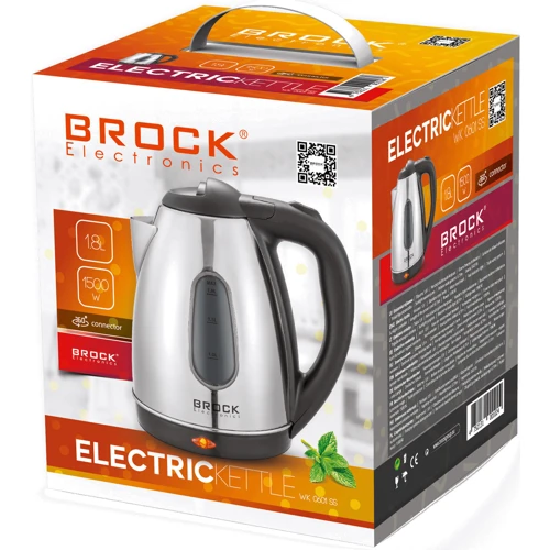 Электрочайник BROCK WK 0601 SS: Объем, л 1.8