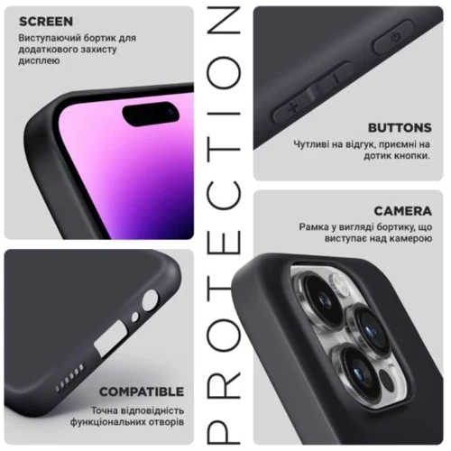 Чехол для телефонов ArmorStandart Matte Slim Fit Camera cover Black for Samsung A366 Galaxy A36 5G (ARM82186): Материал TPU (термополиуретан)