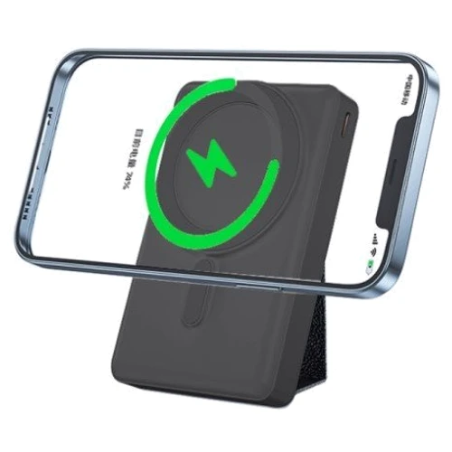 Внешний аккумулятор WIWU Power Bank 10000mAh Magnetic Wireless 15W Black (JC-20): Особенности Поддержка MagSafe, быстрая зарядка, беспроводная зарядка