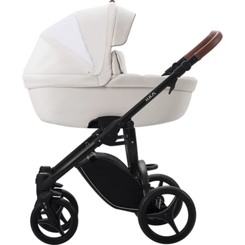 Детская коляска 2 в 1 Bebetto Luca Pro 10, Эко-кожа, розовый (503.33.20.010): Ширина шасси 60.5