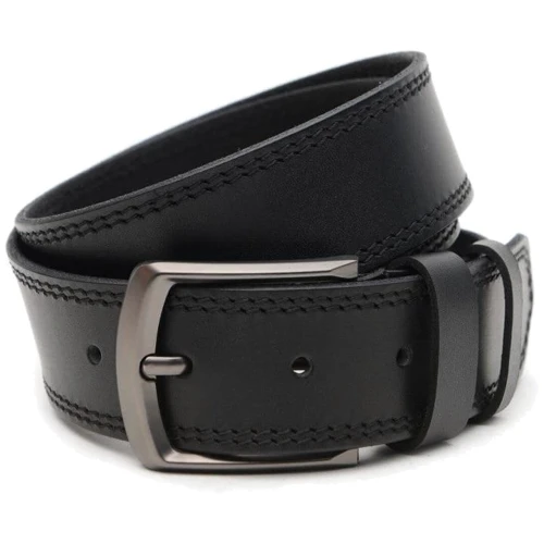 Мужской ремень Borsa Leather черный (V1125GX20-black)
