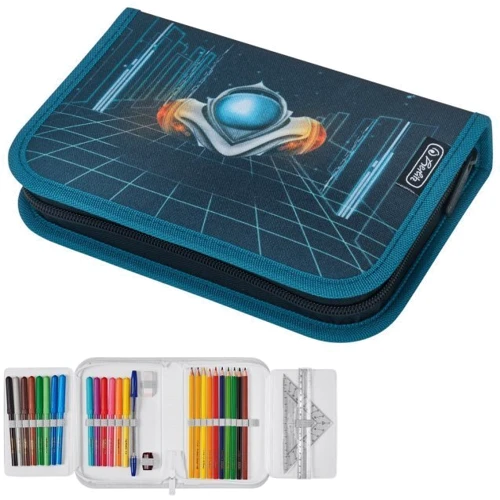 Пенал с наполнением Herlitz Space Car Космолет 31пр. (50033003)