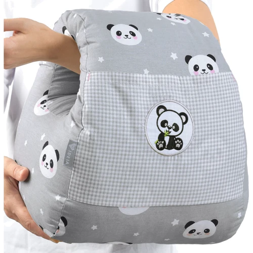Подушка Papaella Mini Панда для кормления, серая, 30х28х30 см (8-31999) фото 10
