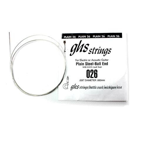 Струна для гитар Струна для гитары GHS Strings 026