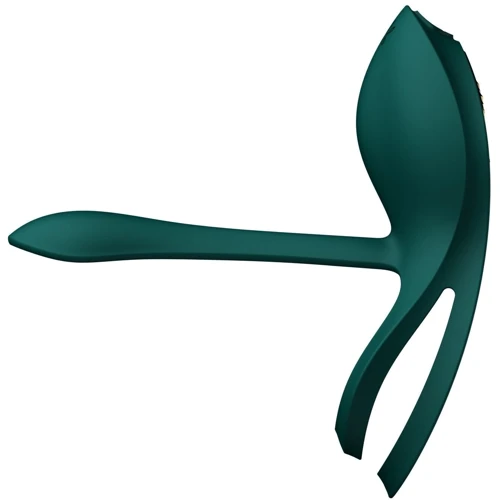 Смартэрекционное кольцо Zalo - BAYEK Turquoise Green, двойное с вводимой частью, пульт ДУ