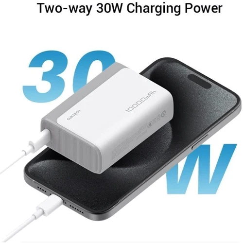 Внешний аккумулятор Cuktech Power Bank 10000mAh PB100 30W Gray: Встроенный кабель нет