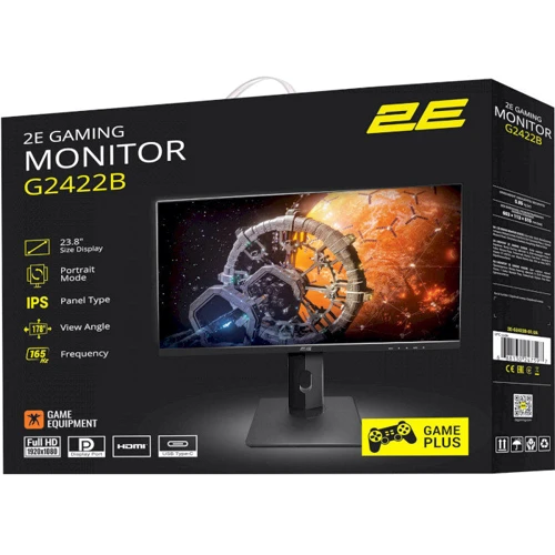 Монитор 2E GAMING G2422B (2E-G2422B-01.UA): Угол обзора, гор / верт 178/178