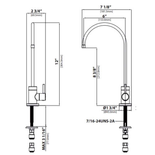 Фільтровий кран Kraus PURITA FF-100SFSMB