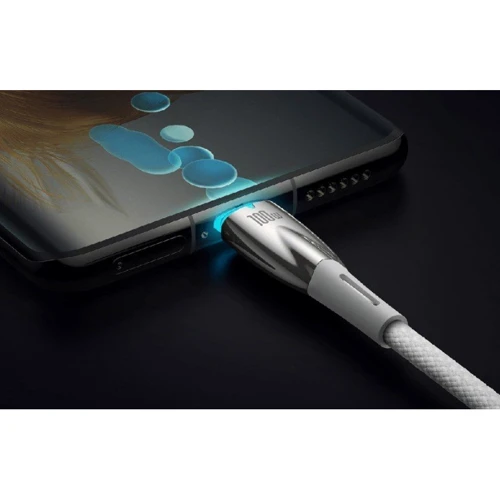 Кабель Baseus Cable USB-C to USB-C Glimmer Series Fast Charging 100W 1m White (CADH000702) фото 4