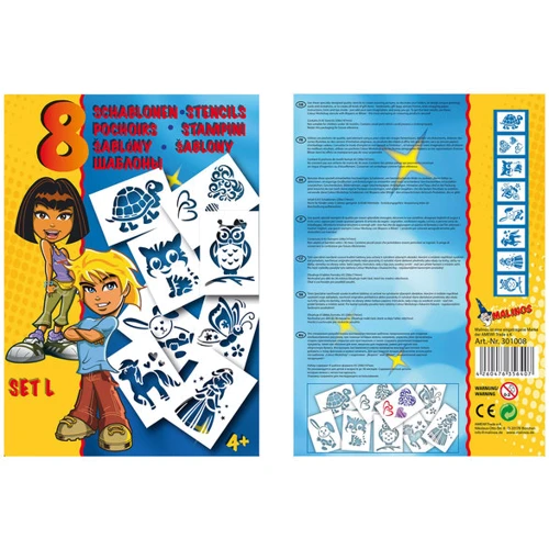 Трафареты MALINOS для девочек (MA-301008): Производитель Malinos