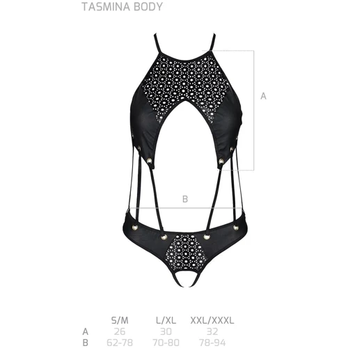 Боди с открытым доступом Passion TASMINA BODY black S/M