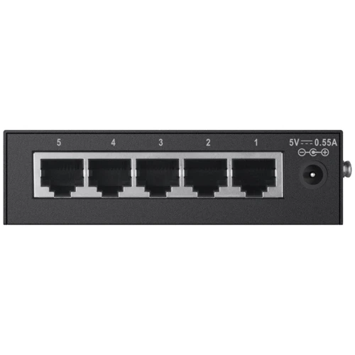 Мережевий комутатор D-Link DES-1005D: Порти только Fast Ethernet (10/100)