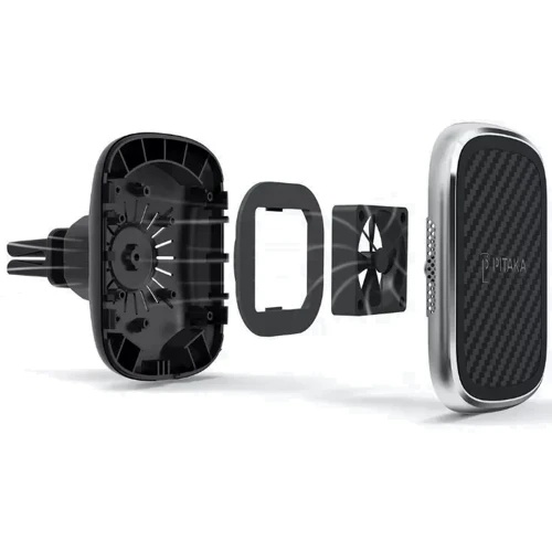 Держатель Pitaka Car Holder Wireless Charger Air Vent MagEZ Black/Gun Metal (CM3001QBGM): Производитель Pitaka