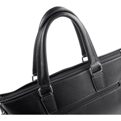 Чоловіча конференц-сумка Valiria Fashion чорна (3DET869-2-2): Фактура матова, Зерниста