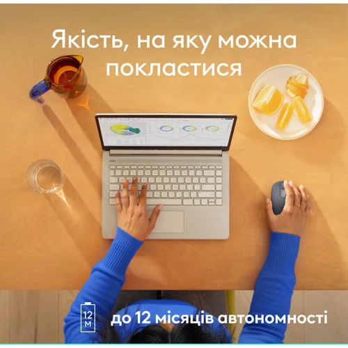 Мышь Logitech M196 Bluetooth Grey (910-007459): Количество кнопок 3