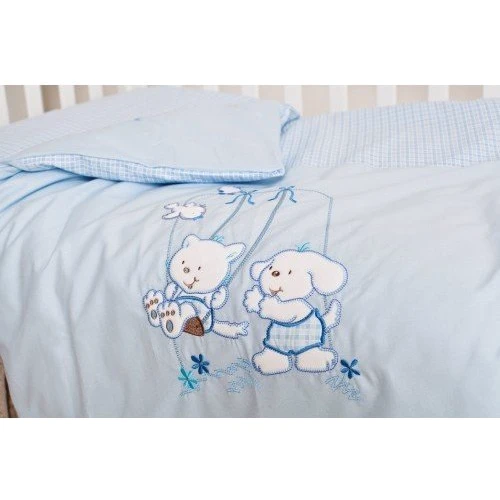 Змінна ліжко Twins Limited Dog & cat blue, блакитний (3 ел) (3099-TL-003)