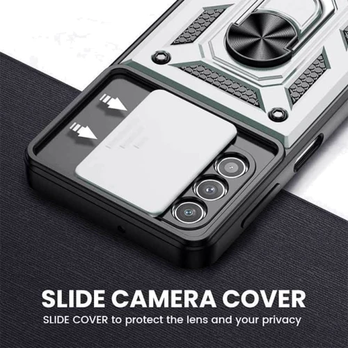 Аксесуар для смартфона Mobile Case Camshield Serge Magnetic Ring Silver для Samsung A325 Galaxy A32 4G: Сумісність Samsung A325 Galaxy A32 4G