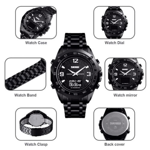 Наручний годинник Skmei Kompass PRO Black 1465 фото 7