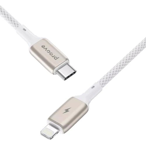 Кабель Proove Cable USB-C to Lightning Dense Metal 27W 1m White (CCDM27002102): Тип USB-C - Lightning
