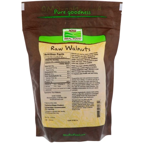 NOW Foods Raw Walnuts 340 g (Волоський горіх): Форма випуску гранули