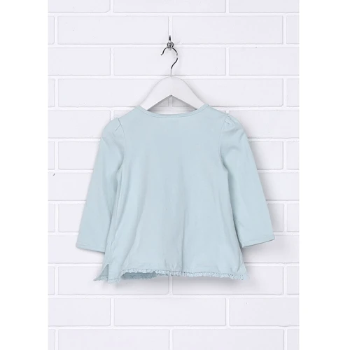 Лонгслів H & M 7Z3164582 86 см бірюзовий: Стать дівчинка