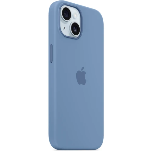 Чехол для iPhone Apple iPhone 15 Silicone Case with MagSafe - Winter Blue (MT0Y3ZM/A) фото 5