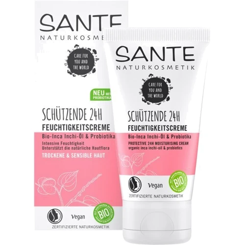 Sante Protective 24-Hour Moisture Cream БИО-Крем 24ч защита и увлажнение с инка инчи и пробиотиками 50 ml