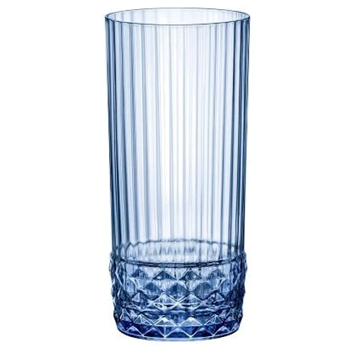 Набор высоких стаканов Bormioli Rocco America'20s Sapphire Blue 6х480 мл (122154BB9121990)