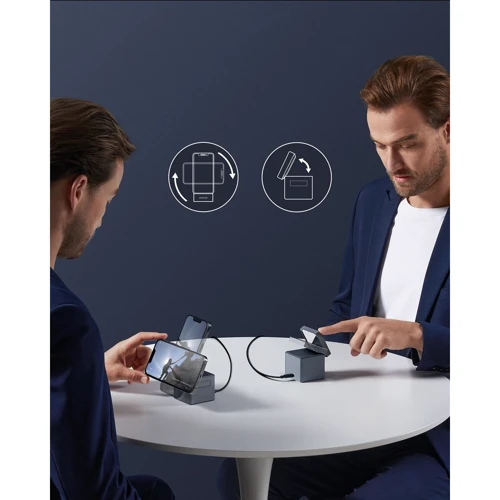 Зарядний пристрій ANKER Wireless Charger MagSafe 3in1 Cube 15W з USB-C Cable Black (Y1811G11) для iPhone 16 I 15 I 14 I 13 I 12 series, Apple Watch and Apple AirPods фото 10
