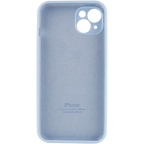 Чехол для iPhone Mobile Case Silicone Case Full Camera Protective Sweet Blue for iPhone 15: Тип чехла накладка на заднюю часть