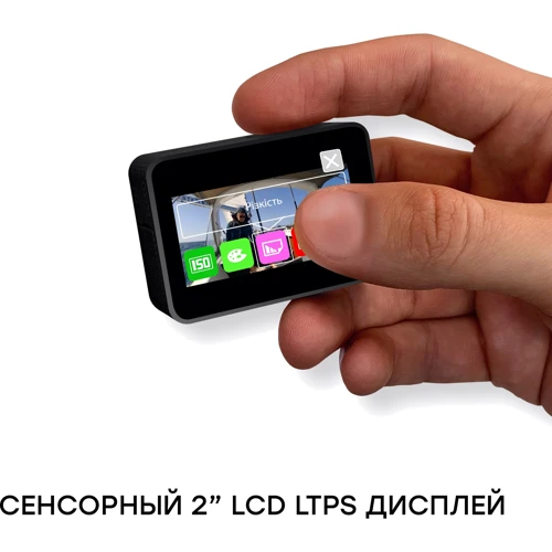 Екшн камера Набір блогера 12 в 1: AIRON ProCam 8 Black з аксесуарами: Мікрофон Підтримка підключення зовнішнього мікрофона: є (USB Type-C)