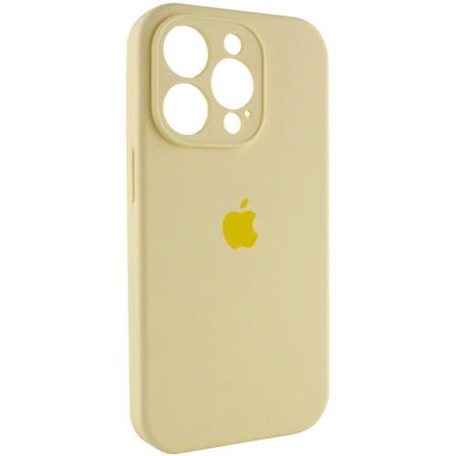 Чехол для iPhone Mobile Case Silicone Case Full Camera Protective Mellow Yellow for iPhone 15 Pro Max: Цвет желтый