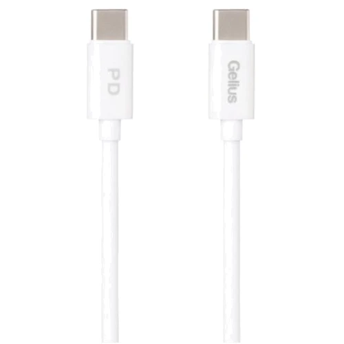 Кабель Gelius Cable USB-C to USB-C Control 60W 2m White (GP-UC112)