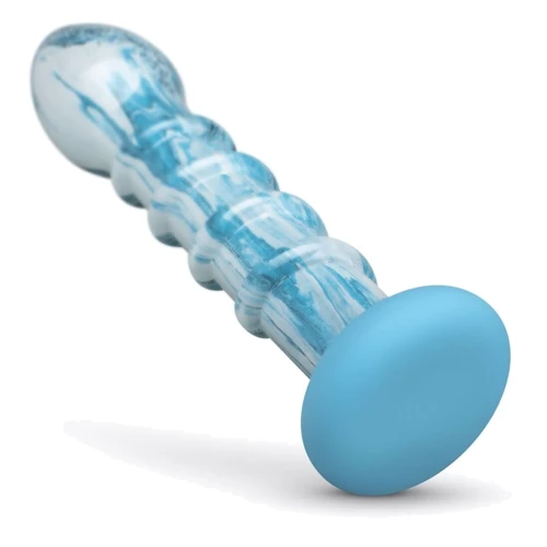 Анальный фаллоимитатор Gildo - Ocean Wave Glass Dildo