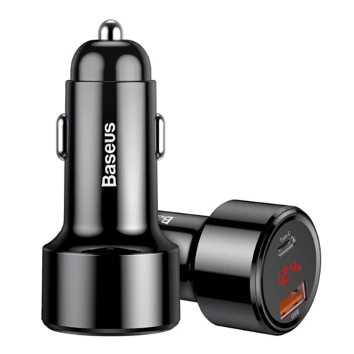 Зарядное устройство Baseus Car Charger USB+USB-C Magic Series QC 6A 45W Black (CCMLC20C-01): Тип автомобильное