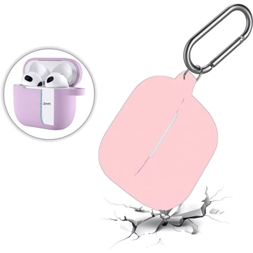 Чехол BeCover Silicon Case Pink (707185) for Apple AirPods 3 фото 4