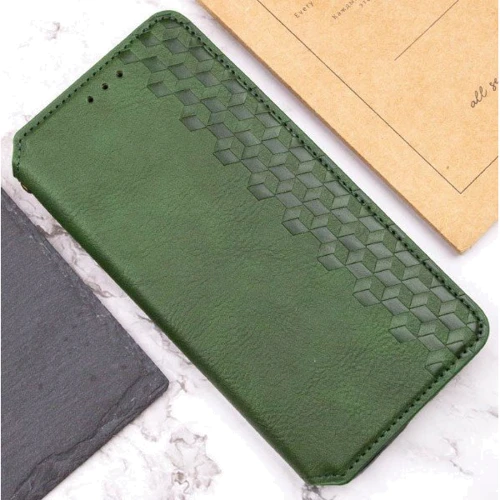 Чехол для телефонов Mobile Case Getman Cubic Green for Realme C51: Материал Искусственная кожа, TPU